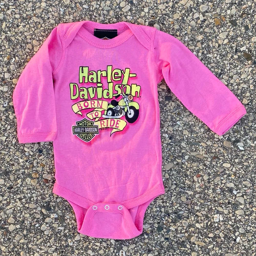 Harley-Davidson Graphic Newborn Onesie